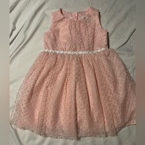 Lots of Love Speechless  3T Pink Tulle Daisy Swiss Polka Dot Easter